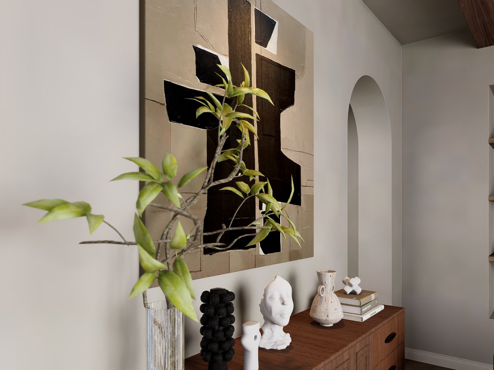 Retro Cream Home Dining Room — photo 3